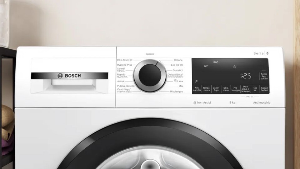 Bosch Serie 6 WGG244Z0IT Lavatrice a carica frontale 9kg 1400g/min Bianco Classe A
