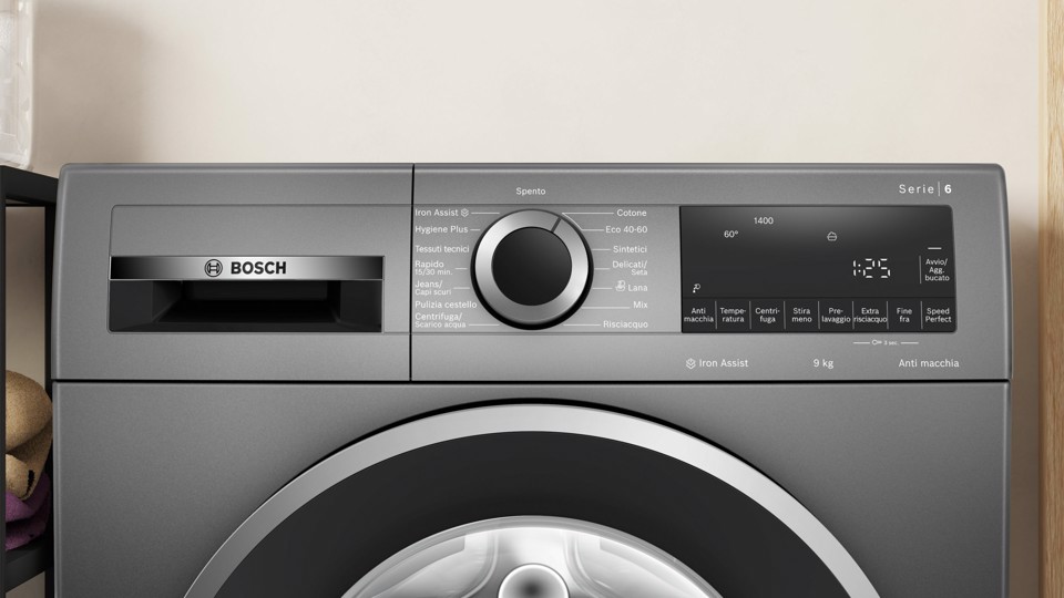 Bosch Serie 6 WGG244ZRIT Lavatrice a carica frontale 9kg 1400g/min Antracite Classe A