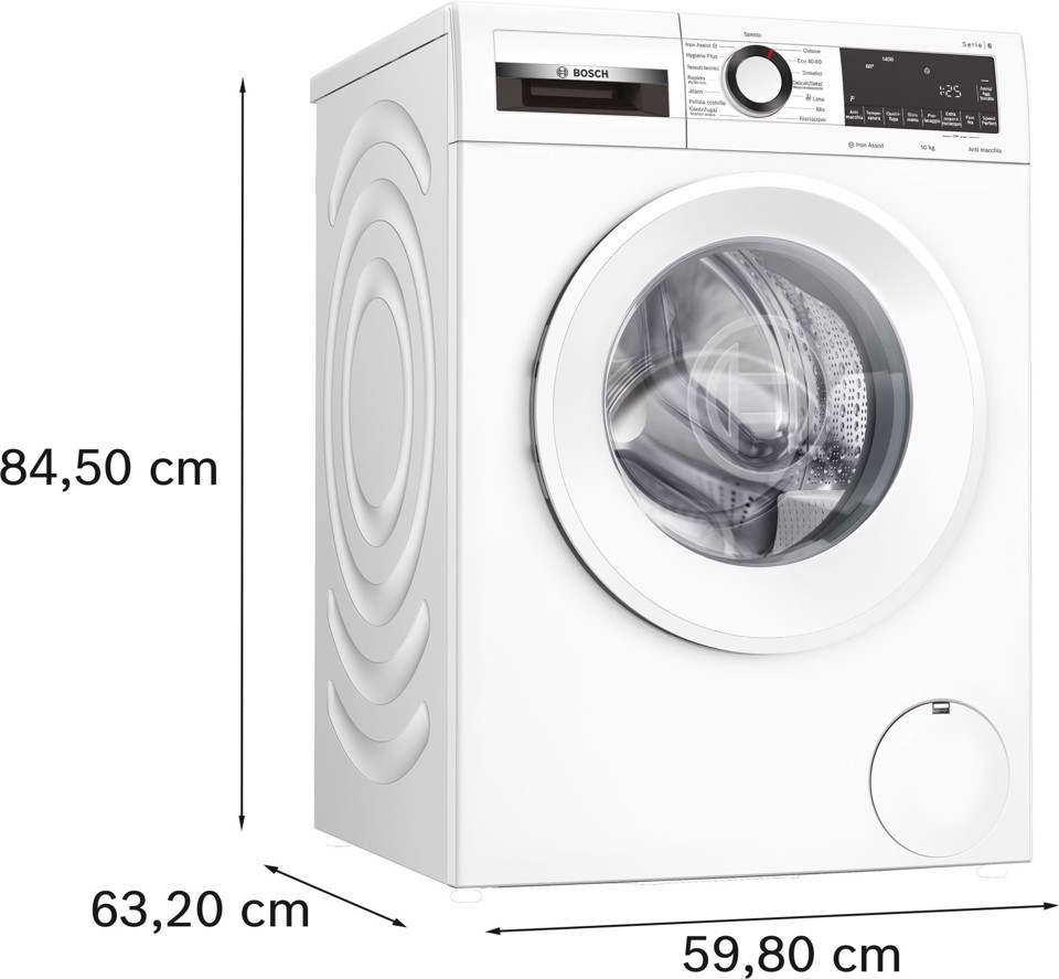 Bosch Serie 6 WGG254Z6II lavatrice Caricamento frontale 10 kg 1400 Giri/min Bianco