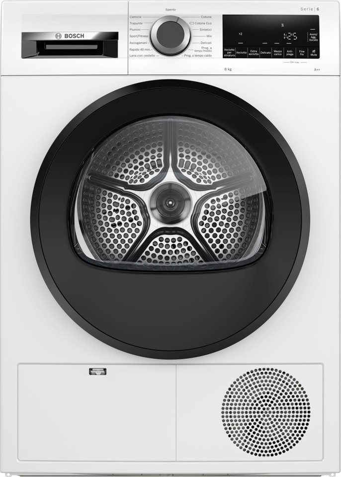 Bosch Serie 6 WQG23100IT Asciugatrice a pompa di calore 8 kg Bianco