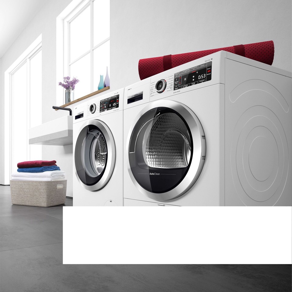 Bosch Serie 6 WQG233D1II asciugatrice Libera installazione Caricamento frontale 8 kg Bianco