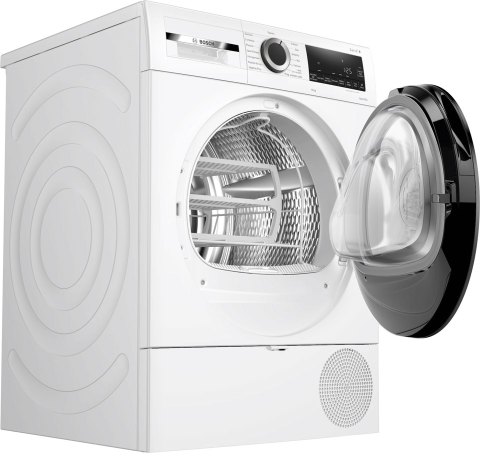 Bosch Serie 6 WQG233D1II asciugatrice Libera installazione Caricamento frontale 8 kg Bianco