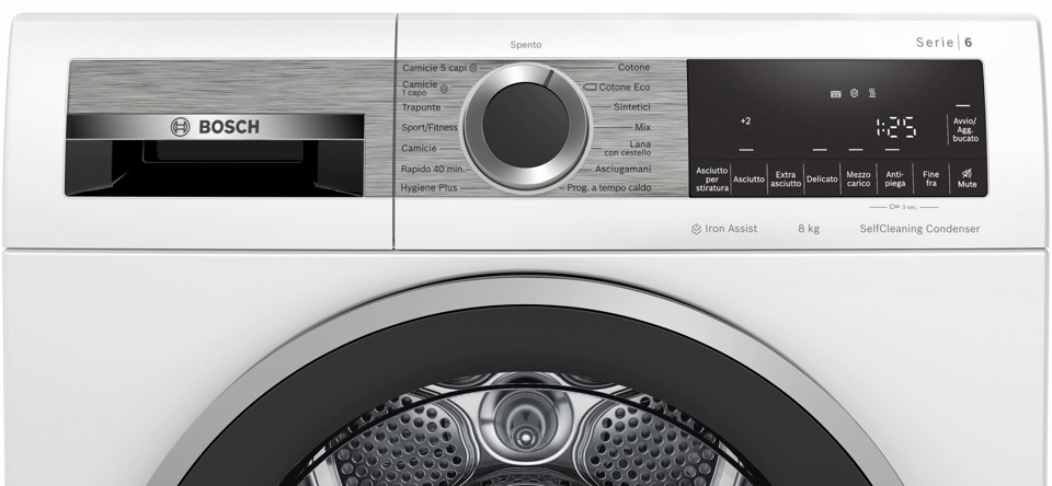 Bosch Serie 6 WQG235A0IT Asciugatrice a pompa di calore 8 kg Classe A++