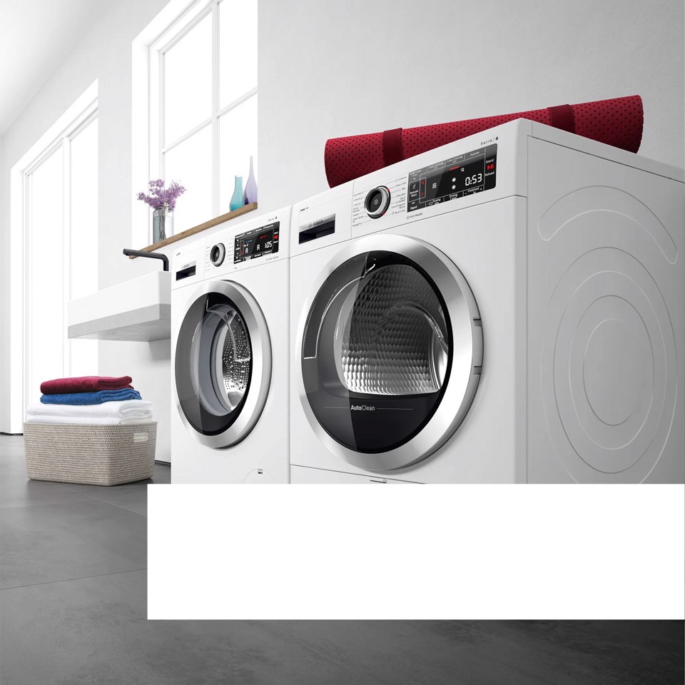 Bosch Serie 6 WQG243C0II Asciugatrice a pompa di calore 9 kg Bianco