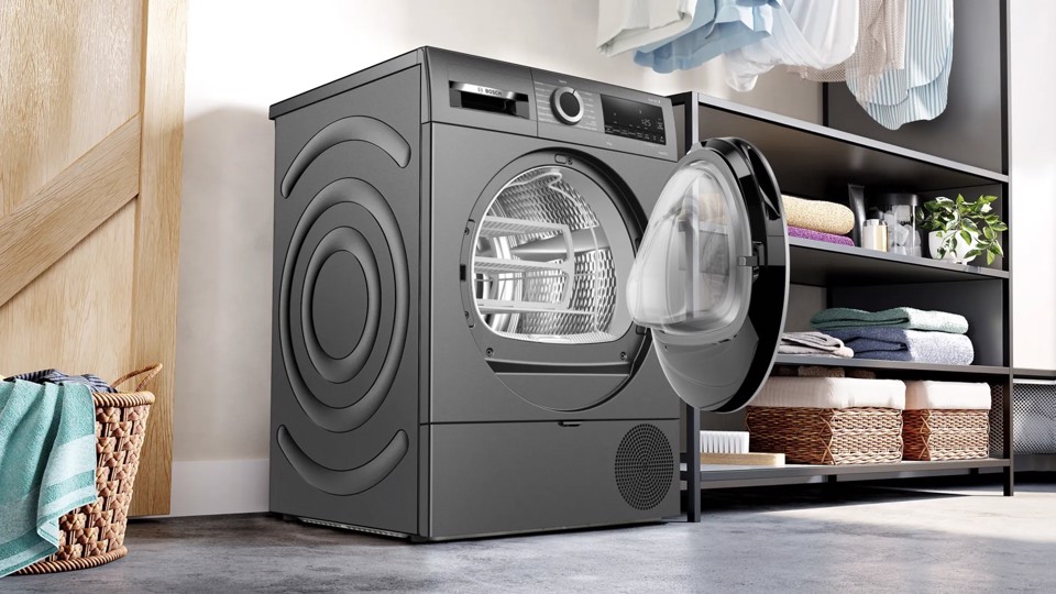 Bosch Serie 6 WQG243DRII Asciugatrice a pompa di calore 9 kg Antracite