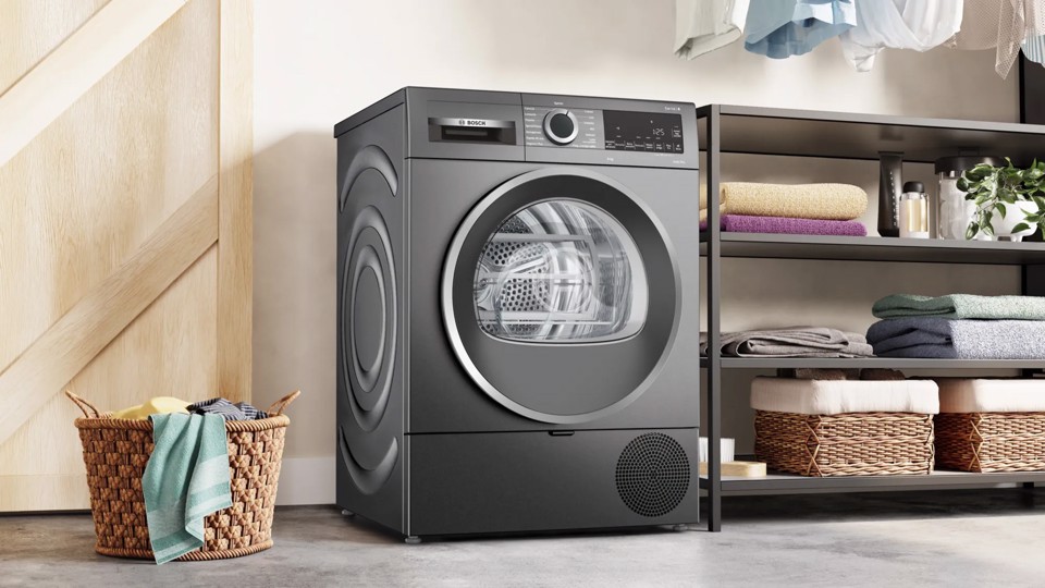 Bosch Serie 6 WQG243DRII Asciugatrice a pompa di calore 9 kg Antracite