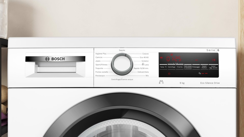 Bosch Serie 6 WUU28T29II lavatrice Caricamento frontale 9 kg 1400 Giri/min Bianco