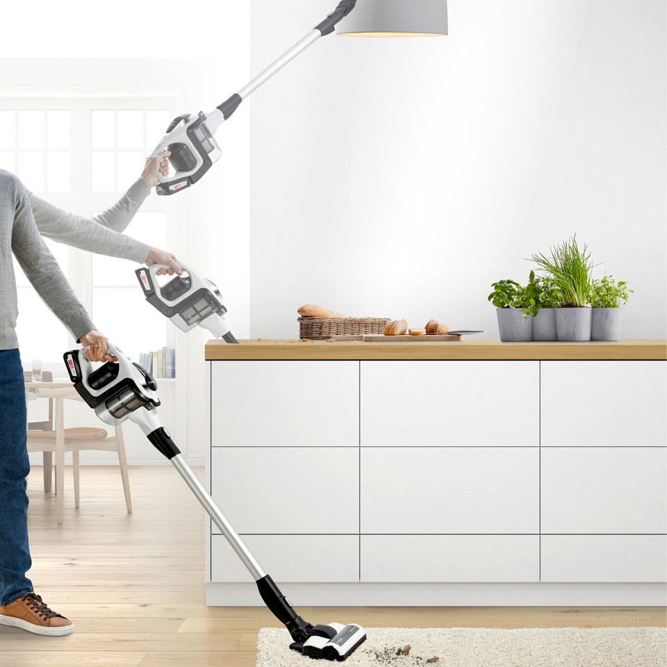 Bosch Serie 8 BBS812PCK aspirapolvere senza filo Senza sacchetto Bianco