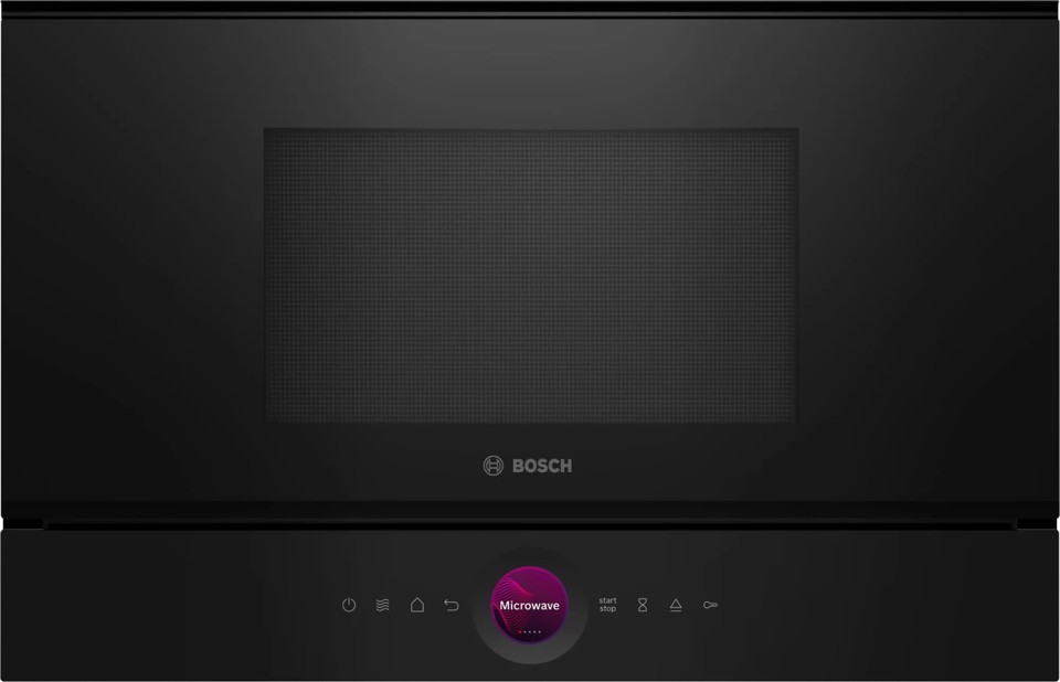 Bosch Serie 8 BFR7221B1 forno a microonde Nero Solo microonde Da incasso 21 L 900 W