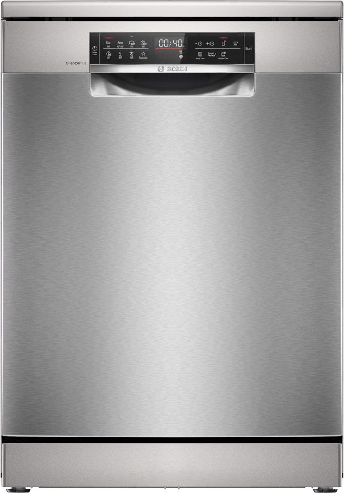 Bosch Serie 8 SMS8ECI02E Lavastoviglie da libera installazione 60 cm Acciaio spazzolato anti-impronta Classe A