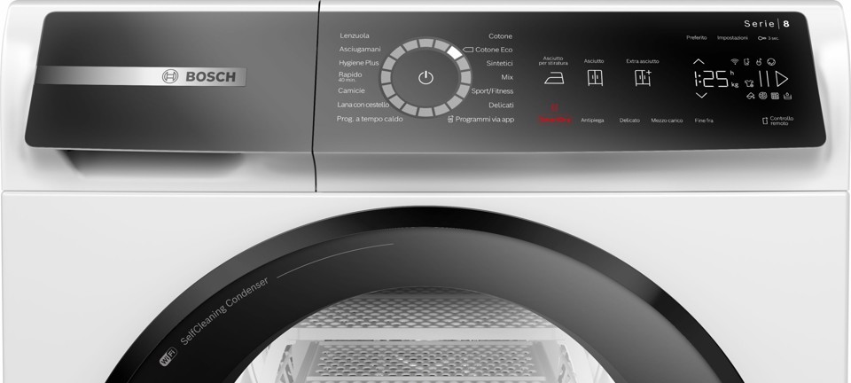 Bosch Serie 8 WQB235B0IT Asciugatrice a pompa di calore 8 kg Bianco