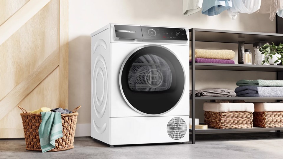 Bosch Serie 8 WQB246C0II Asciugatrice a pompa di calore 9 kg Bianco