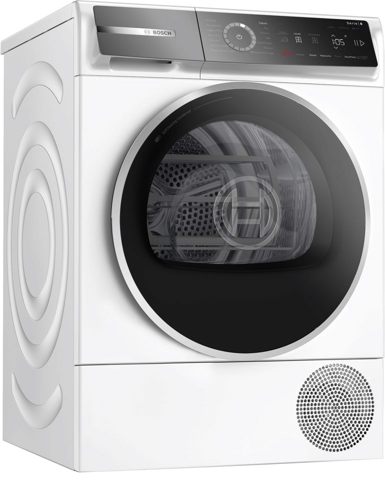 Bosch Serie 8 WQB246D0II asciugatrice Libera installazione Caricamento frontale 9 kg Bianco