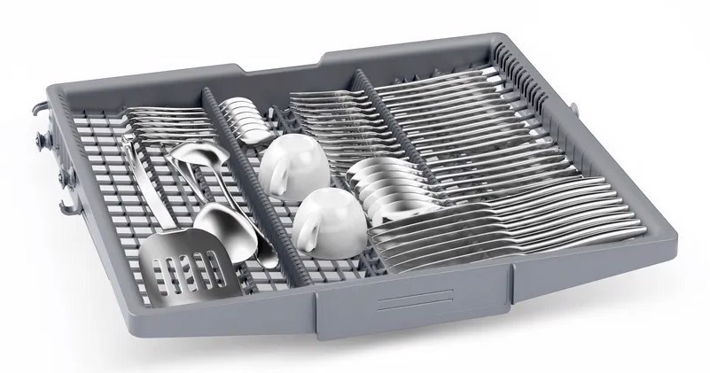 Bosch SMP4ECC72S Serie 4 Lavastoviglie da incasso sottopiano 14 coperti Acciaio nero spazzolato anti-impronta Classe A