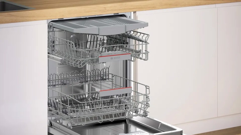 Bosch SMP4ECC72S Serie 4 Lavastoviglie da incasso sottopiano 14 coperti Acciaio nero spazzolato anti-impronta Classe A