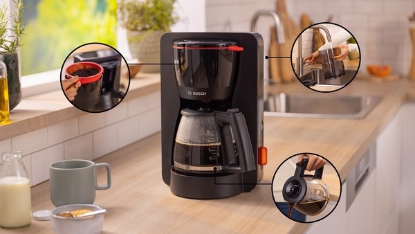 Bosch TKA3M133 macchina per caffè Macchina da caffè con filtro 1,25 L
