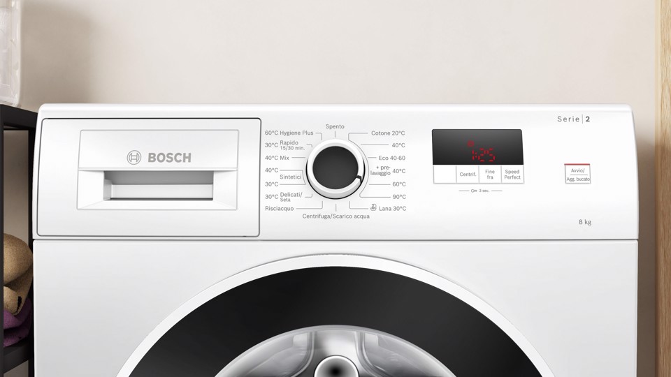 Bosch WGE03201IT Serie 2 Lavatrice a carica frontale 8kg 1200g/min Bianco A