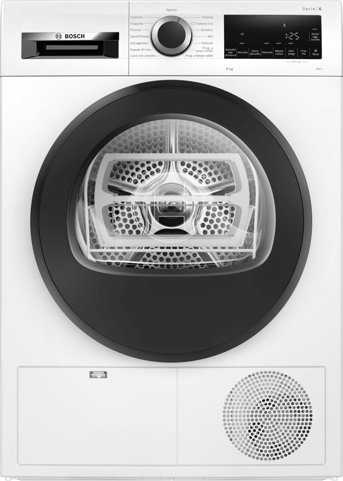 Bosch WQG24100IT Serie 6 Asciugatrice a pompa di calore 9 kg Bianco