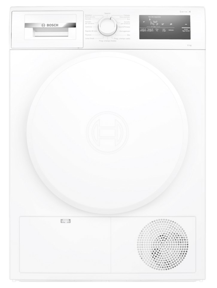 Bosch WTH83208II Serie 4 Asciugatrice a pompa di calore 8 kg Bianco