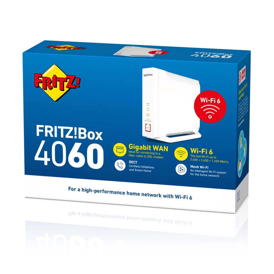 Box 4060 router wireless Gigabit Ethernet Banda tripla (2.4 GHz/5 GHz/5 GHz) Bianco