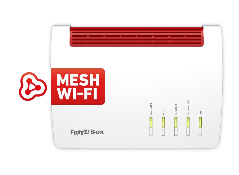 Box FRITZ! 7590 router wireless Gigabit Ethernet Dual-band (2.4 GHz/5 GHz) Bianco