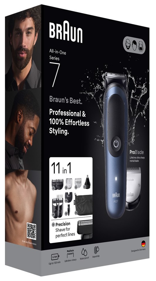 Braun AIO7540 Nero, Blu 14 Ioni di Litio