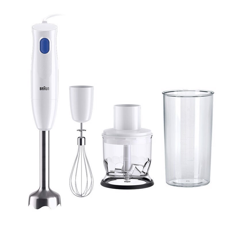 Braun MultiQuick 1 MQ10.202M WH 0,6 L Frullatore ad immersione 450 W Acciaio inox, Bianco