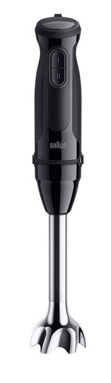 Braun MultiQuick 3 - Minipimer, Frullatore a immersione, con Tritatutto, 700W, Nero (MQ.30201M)