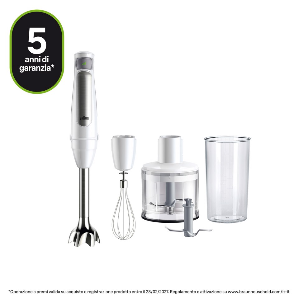 Braun MultiQuick 7 MQ7035I Minipimer Frullatore ad immersione Silver