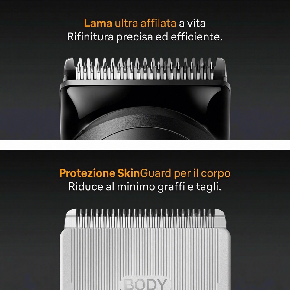 Braun Rifinitore All-in-One Series 5 9in1, Lama Ultra Affilata, Tecnologia SkinGuard, AIO5540, Nero
