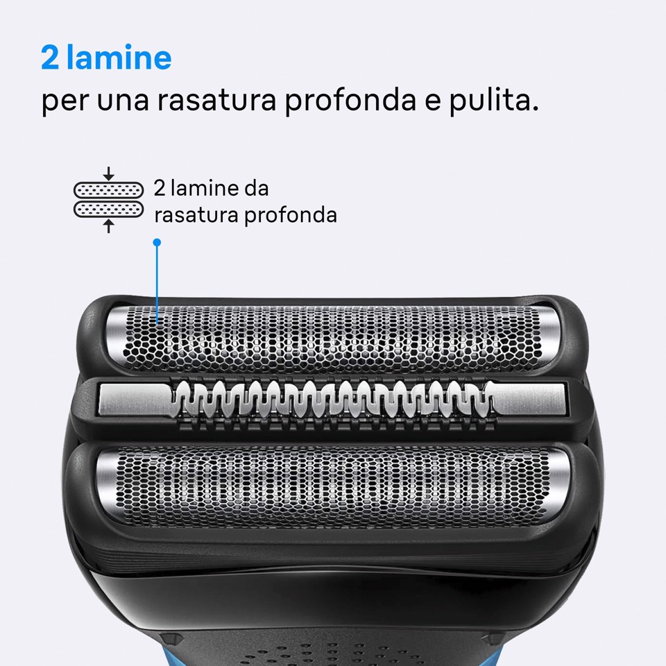 Braun Series 3 Serie 3 Rasoio Elettrico, Uso a Secco, 300S, Grigio