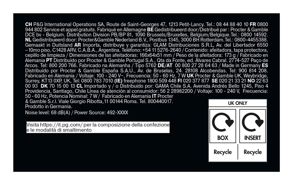 Braun Series 5 52-B1000s Rasoio Nero