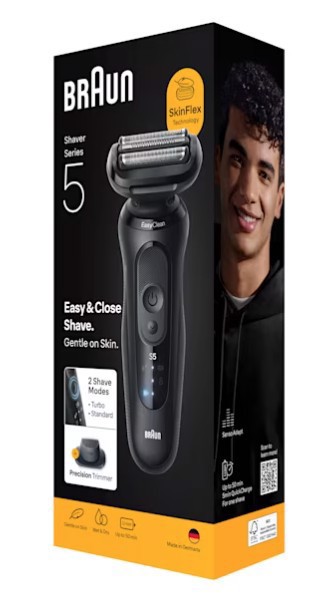 Braun Series 5 52-N1200S Rasoio Trimmer Nero