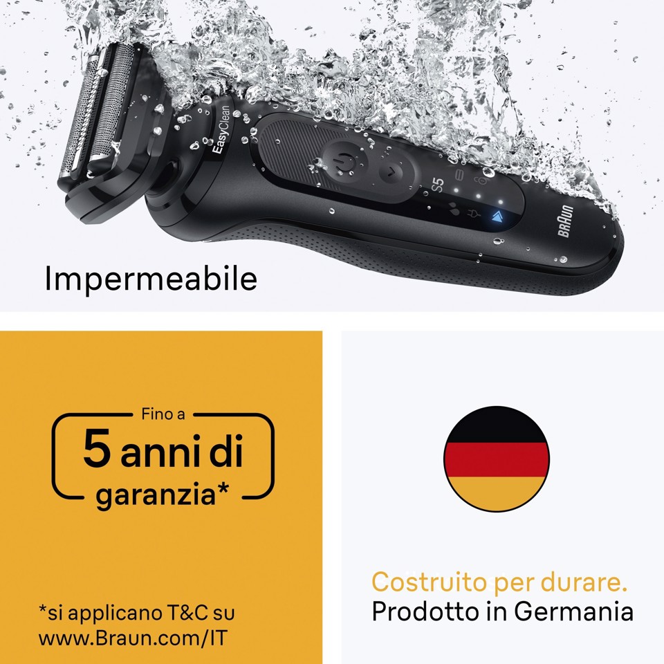 Braun Series 5 52-N1200S Rasoio Trimmer Nero