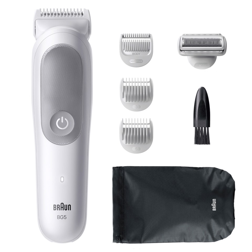 Braun Series 5 Rasoio Elettrico Corpo Uomo , +6 Strumenti Di Rasatura, Impermeabile, BG5550, Grigio