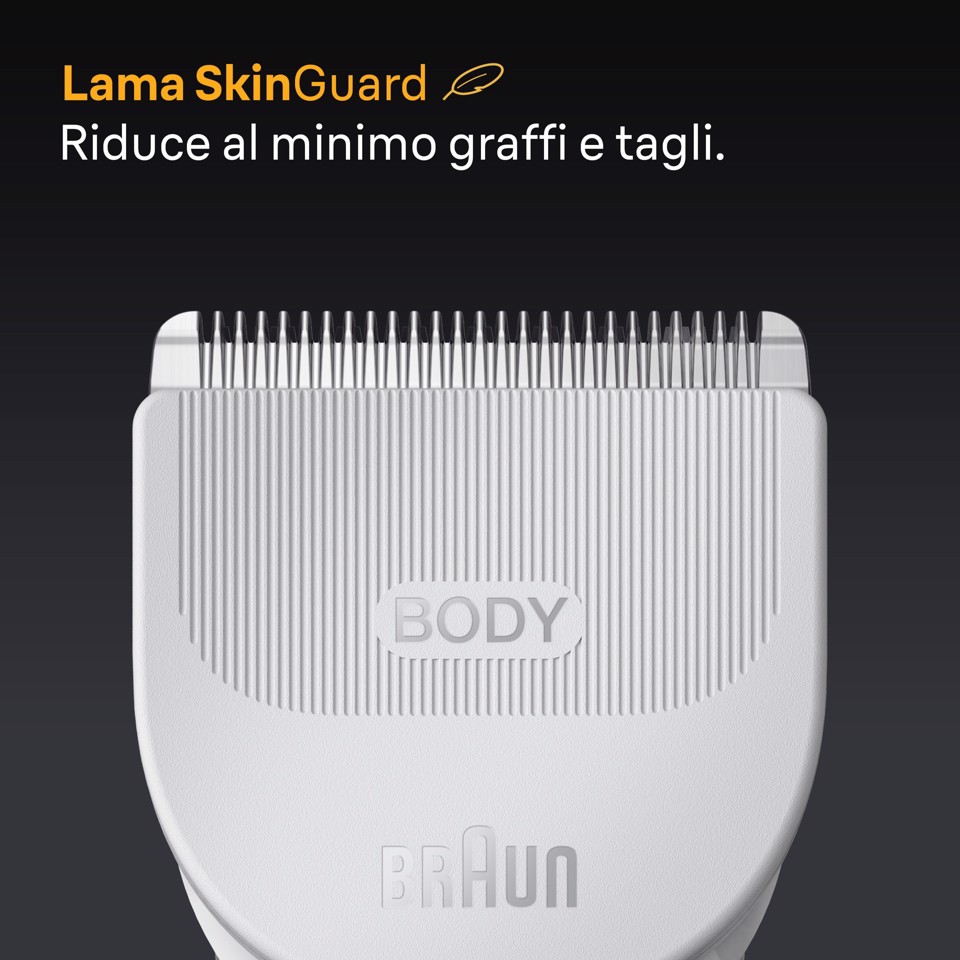 Braun Series 5 Rasoio Elettrico Corpo Uomo , +6 Strumenti Di Rasatura, Impermeabile, BG5550, Grigio