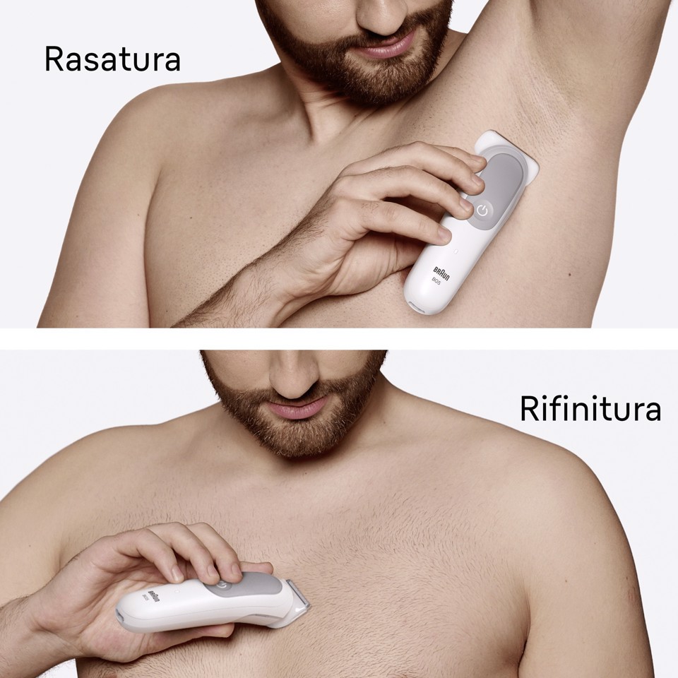 Braun Series 5 Rasoio Elettrico Corpo Uomo , +6 Strumenti Di Rasatura, Impermeabile, BG5550, Grigio