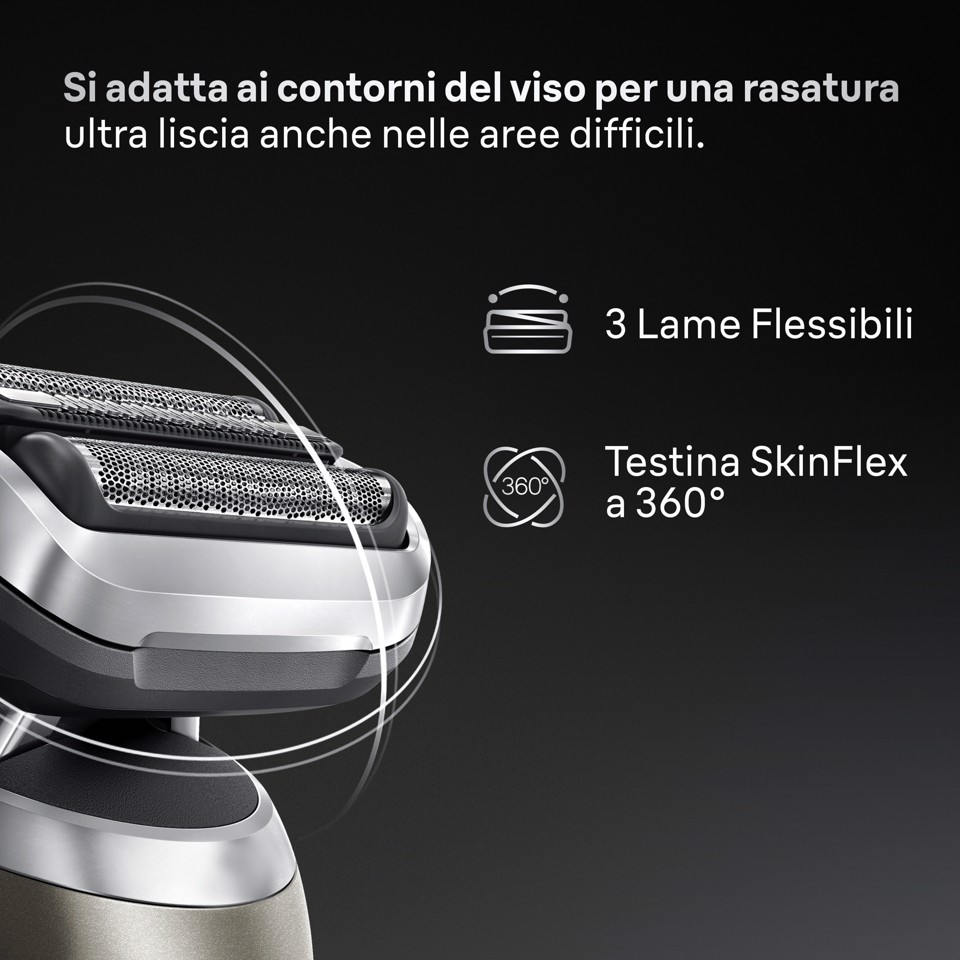 Braun Series 7 Rasoio Elettrico, +1 Accessorio, 72-C1200S, Oro