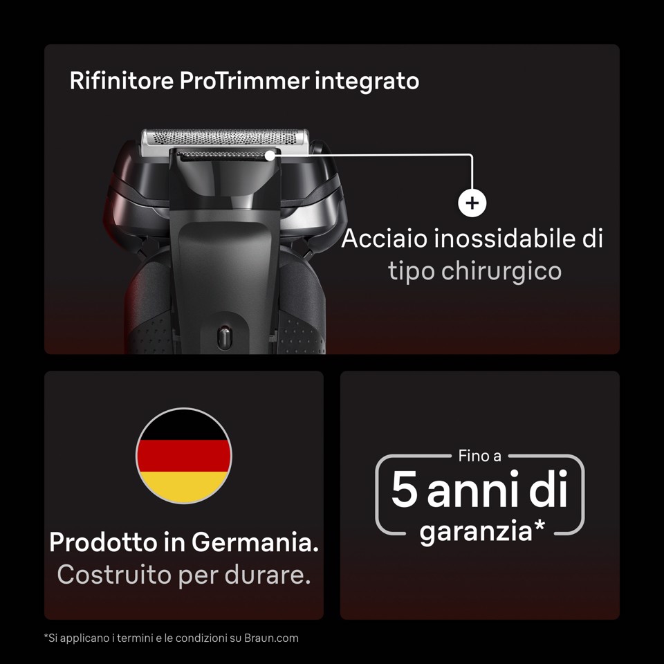 Braun Series 9 Sport 9110s Rasoio Nero