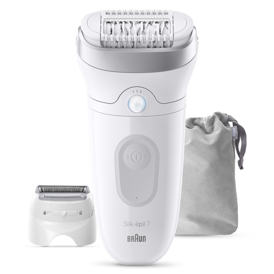 Braun Silk-épil 7 Silk·épil 7, Epilatore Wet & Dry, Pelle Liscia A Lungo, 7-041, Argento