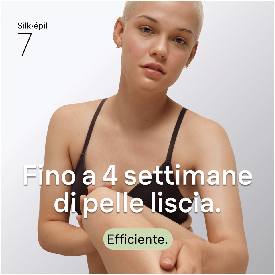 Braun Silk-épil 7 Silk·épil 7, Epilatore Wet & Dry, Pelle Liscia A Lungo, 7-041, Argento