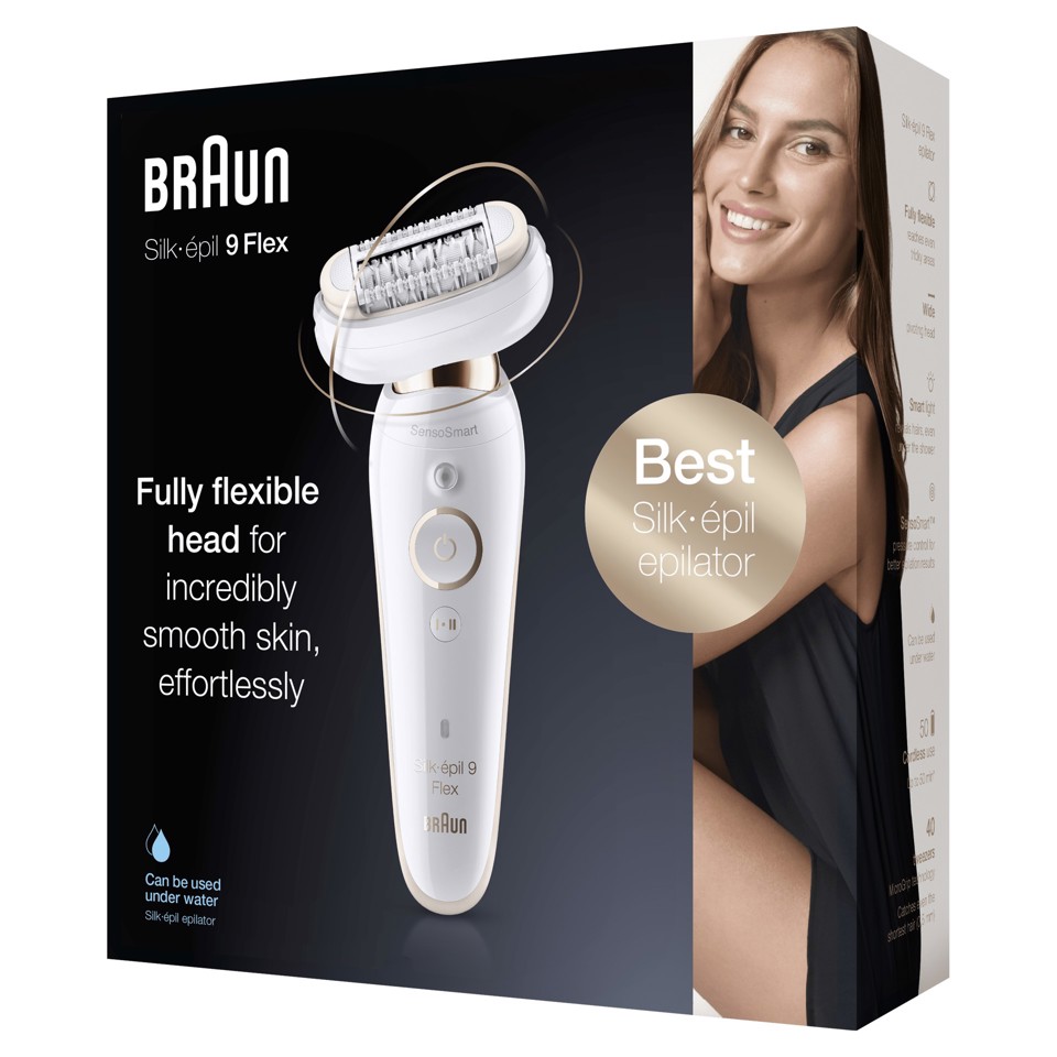 Braun Silk-épil 9 Flex 9-001, Epilatore Donna Testina Flessibile Per Epilazione Semplice