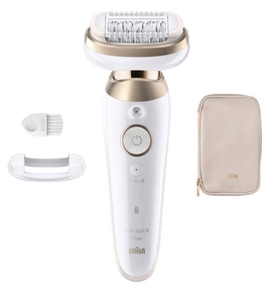 Braun Silk-épil 9 Silk·épil 9 Flex 40 pinzette Oro, Bianco