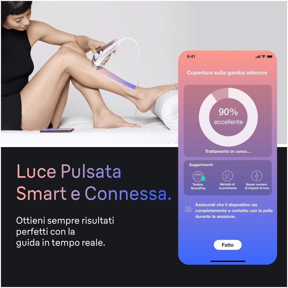 Braun Silk-expert Skin I·Expert Epilatore A Luce Pulsata Smart, Epilazione a Casa, Con App Gratuita, 2 Testine, PL7211