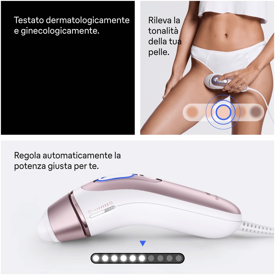 Braun Silk-expert Skin I·Expert Epilatore A Luce Pulsata Smart, Epilazione a Casa, Con App Gratuita, 2 Testine, PL7211