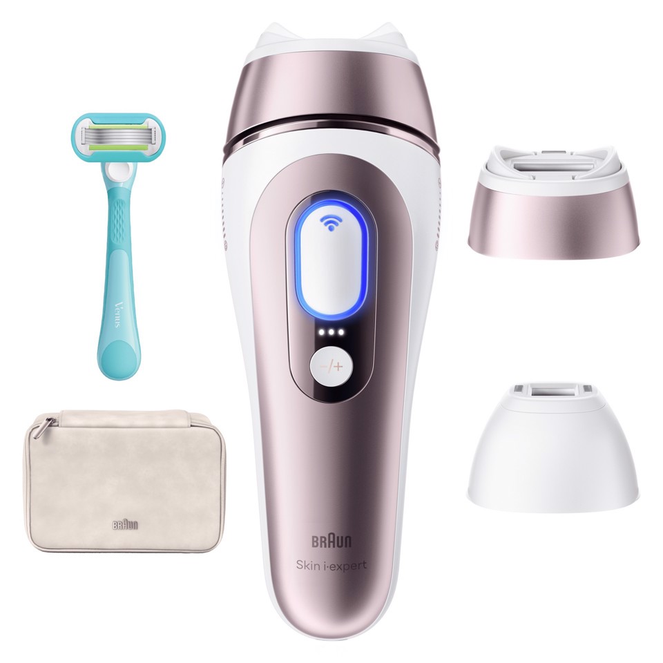 Braun Silk-expert Skin I·Expert Epilatore A Luce Pulsata Smart, Epilazione a Casa, Con App Gratuita, 2 Testine, PL7211