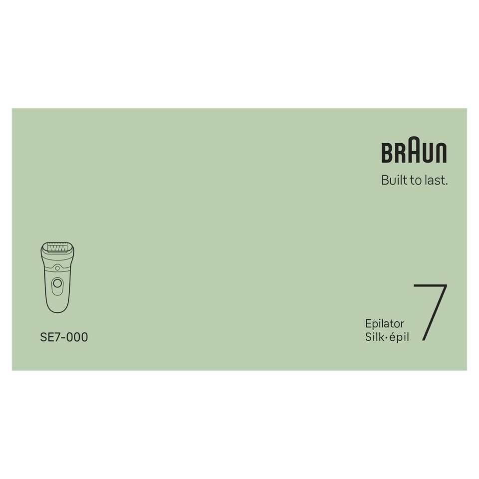 Braun Silk·épil 7, Epilatore Wet & Dry, Pelle Liscia A Lungo, 7-000, Argento