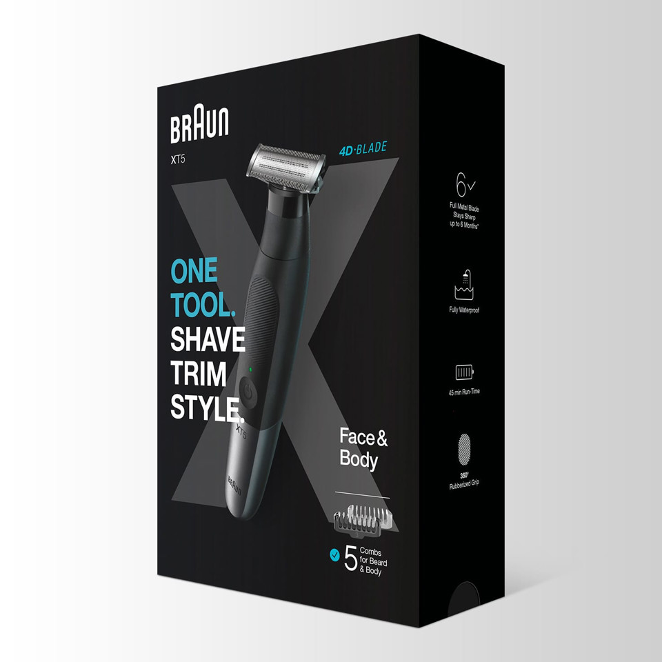 Braun XT5100 Rasoio Tagliacapelli e regolabarba Trimmer Nero