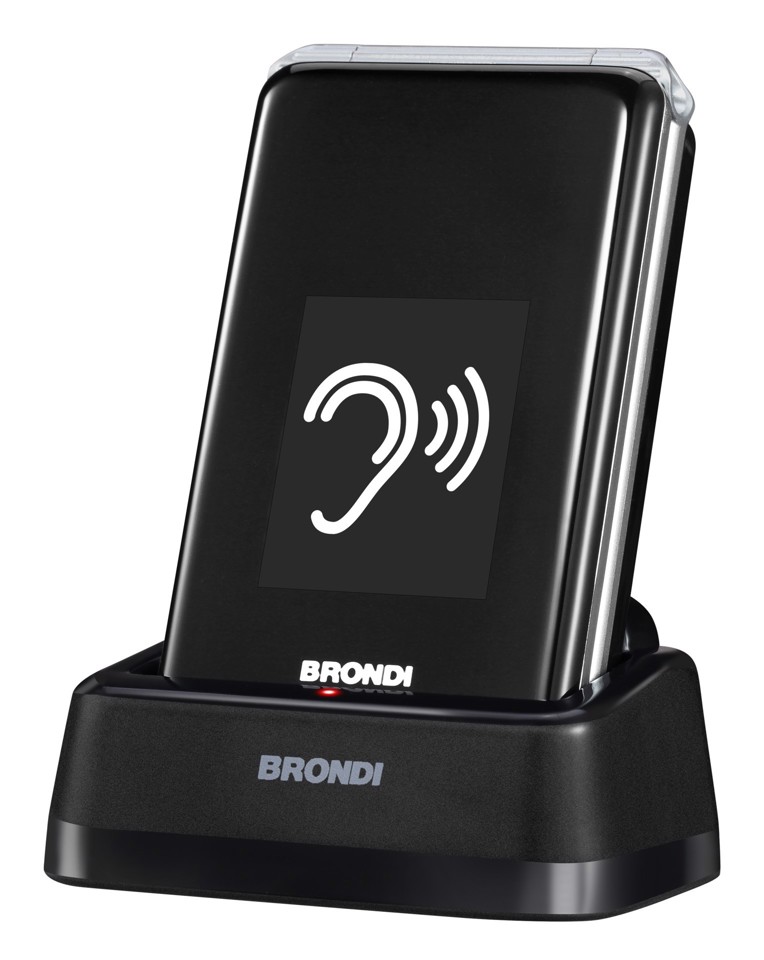 Brondi 10282060 cellulare 7,11 cm (2.8") 119 g Nero, Argento Telefono per anziani
