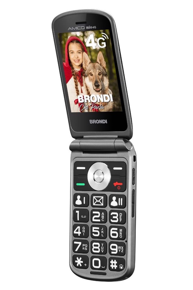 Brondi Amico Mio 4G 7,11 cm (2.8") Nero Telefono cellulare basico